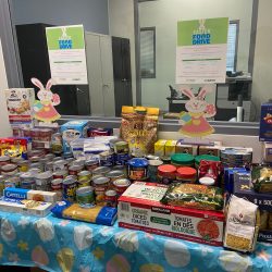 2024 Daily Bread Food Bank office donation table